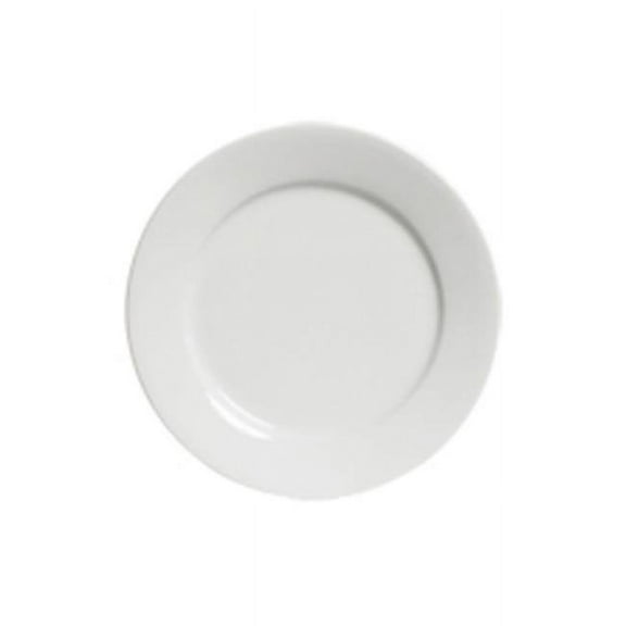 Tuxton BPA-160 Vitrified China Round Plate Porcelain White - 16 in. - 4 pcs