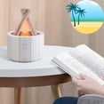 thumbnail image 2 of SENIURIS Mini Bonfire Humidifier Aromatherapy Oil Diffuser for Essential Oils, Remote Control 250ml Wood Shape Cool Mist Humidifier.(White), 2 of 8