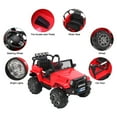 thumbnail image 3 of LEADZM 12V Ride On Car Truck Electric Battry-Powered RC Car Toy w/ Remote Control, 3 Speeds, Spring Suspension, LED Lights, MP3, Red, 3 of 9