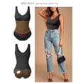 thumbnail image 3 of Women Shapewear Bodysuit Slim Body Shaper Sexy Scoop Neck Thong Bodysuit Tummy Control Jumpsuit Tops, 3 of 6