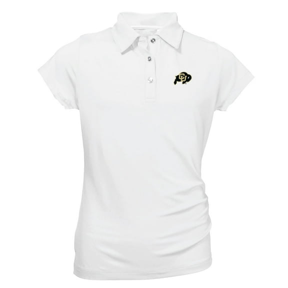 Youth Garb White Colorado Buffaloes Brighton Polo