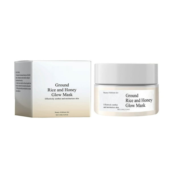 Mascarilla facial CZ TRADE Mascarilla facial exfoliante de arroz con brillo de arroz molido y miel