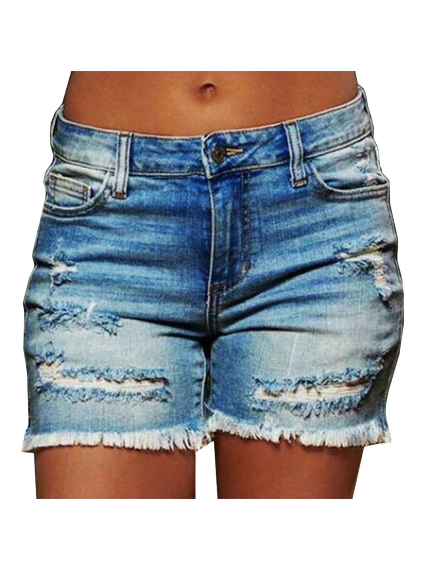 women's frayed shorts