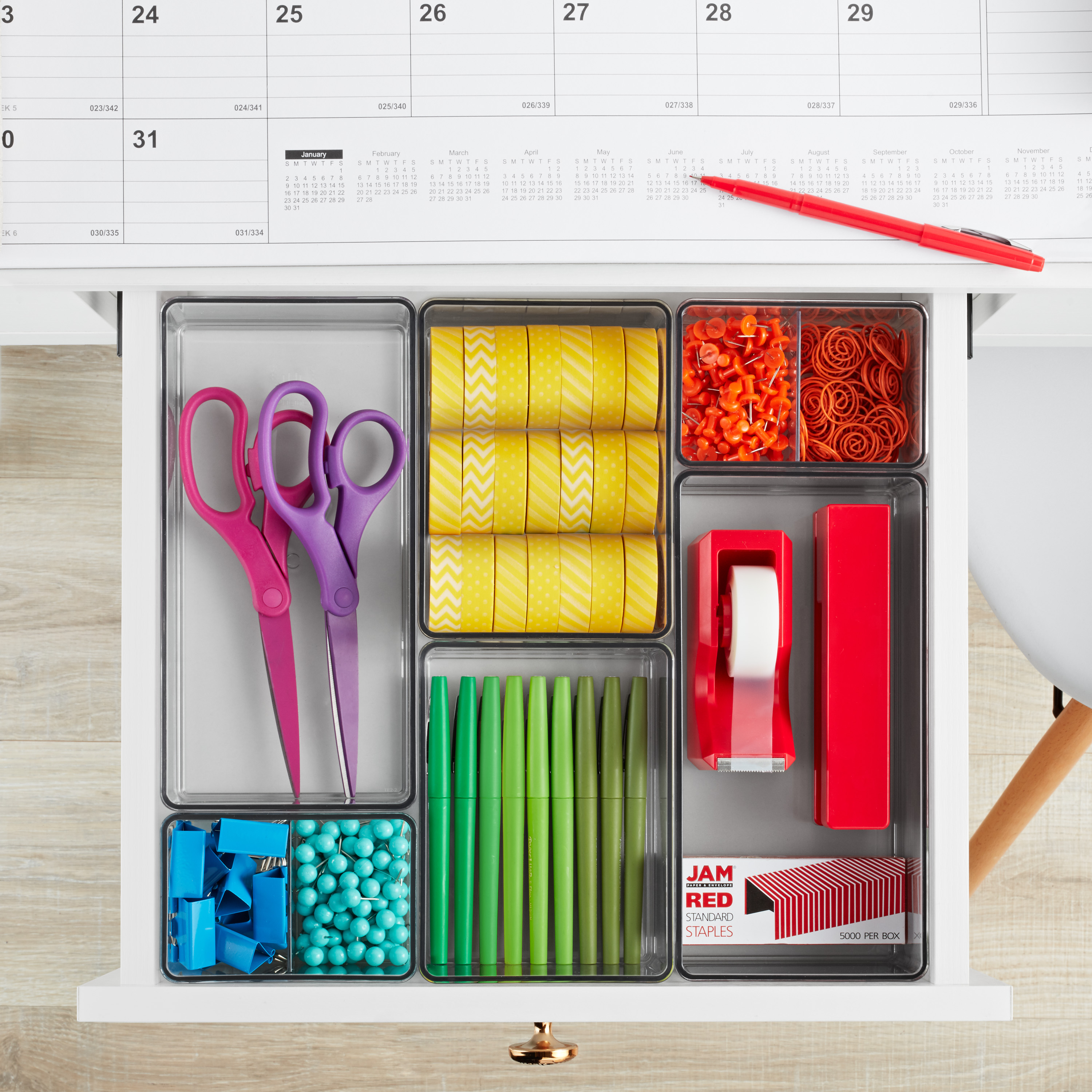The Home Edit Office Drawer Edit Organizer, 6 Pieces, Clear - image 3 of 10
