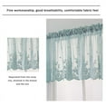 thumbnail image 5 of Baywell Lace Kitchen Valances Curtains Vintage Semi-Sheer Voile Window Valance 51.2in/53.9in Length, Lace Floral Embroidered Short Valance Curtain Swags for Small Window Living Room Bedroom, 5 of 5