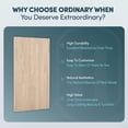 thumbnail image 4 of allforwood 48''L x 25''W x 1.5''Th Unfinished Solid Birch Wood, 4ft L x 25" W, 1.5in Butcher Block Countertop DIY Size Long Wooden Board for Kitchen Island Table Top Washer Dryer Workbench, 4 of 6