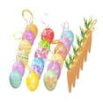 thumbnail image 4 of QSTDGVPW Easter Hanging Ornaments Multicolored Foam Lightweight for Tree Hanging Decor for Festival Living Room Spring Atmosphere Wall 24pcs Egg Carrot, 4 of 8