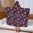 thumbnail image 5 of Halloween Treats Pattern Hooded Bath Towel，50"x30" for Ages 3 To 12 Kids, Quick Dry Lightweight Soft Microfiber Hood Beach Towel Cover Up for Kids, 5 of 7