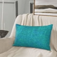 thumbnail image 5 of Daiia Blue Green Glitter Bedding Waterproof Pillow Protector Zippered Queen – Bed Bug Proof Pillow Encasement-16"x24", 5 of 6