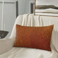 thumbnail image 5 of Uemuo Orange Glitter Print Throw Pillow Case – Cozy & Soft Cushion Cover, Hypoallergenic Pillow Case for Sleeping, Perfect for Women with Envelope Closure-20"x30", 5 of 6