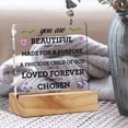 thumbnail image 5 of Inspirational Christian Gifts Religious Gift Bible Verse You are Quote Desk Decor Scripture Acrylic Desk Plaque Sign with Wood Stand Home Office Desk Sign Keepsake Present, 5 of 6