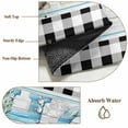 thumbnail image 2 of Coastal Beach Area Rug 4x6 Washable Rug Non Slip Summer Wood Grain Black White Plaid Large Area Rug Indoor Floor Carpet for Entryway Bedroom Kitchen Living Room Home Office Dining Room Nursery, 2 of 8