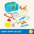 thumbnail image 6 of Battat Happy Puppy Vet Set with Plush Dog and 10 Plastic Accessories, Toddler and Preschool Toys, 6 of 10