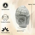 thumbnail image 4 of Howlite Crystal Buddha Head Statue for Zen, 4 of 5