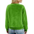 thumbnail image 4 of Women's Cardigan Long Sleeve Lightweight Fun Christmas Print Jacket, A Casual and Button-Up Top for Holiday Season,Dark Green,2XL, 4 of 6