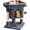 Dark Gray, variant on Alpinel 23.5in Small Low-Profile Cat Tower with Scratching Posts | Space-saving 16x16in base, soft plush cover, solid particleboard frame, fits tiny apartments, dark gray