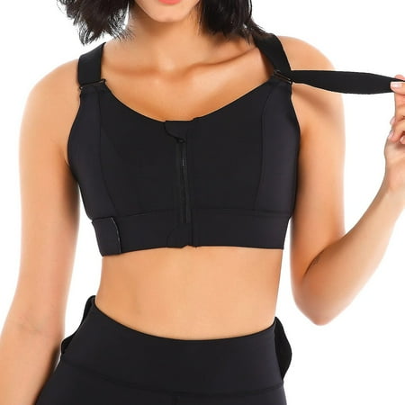 

Roliyen Bras For Women ’S Front Zip Sports Bra Adjustable Straps Soft Workout Tops Underwear Lingerie For Women Nightgowns For Women