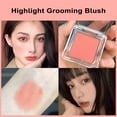 thumbnail image 1 of Monochrome Peach Blush Long-Lasting Matte Finish Smooth Waterproof Blush for Natural Delicate Cheeks, 1 of 8