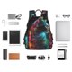 thumbnail image 4 of Fotbe Neon Spectrum Cat Portrait Mochila Ligera para Hombres y Mujeres - Duradera y Resistente al Agua, Ideal para Escuela, Trabajo, Viajes y Uso Diario, 4 of 7