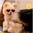 thumbnail image 3 of Pet Goggles Heart Funny: Puppy Glasses Dog Eyewear Protection with Elastic Band, 3 of 4