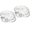 2, variant on Glass Shell Dumpling Tray, Glass Shell Dumpling Tray Large with Sauce Plate Snack Dessert, Elegant shaped Dish for Home Kitchen Use and Weddings