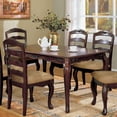 thumbnail image 6 of Furniture of America Pienne Transitional 5-Piece Wood Dining Set in Dark Walnut, 6 of 8