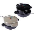thumbnail image 1 of Restored Curtis Stone 2-pack 5" Stuffed Waffle Makers with Recipes & Gift Boxes Gray (Refurbished), 1 of 6