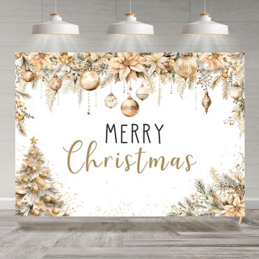 Retro Purple Glitter Christmas Photo Backdrop - 7x5 FT Vinyl Winter Holiday Party Background 3 thumbnail image