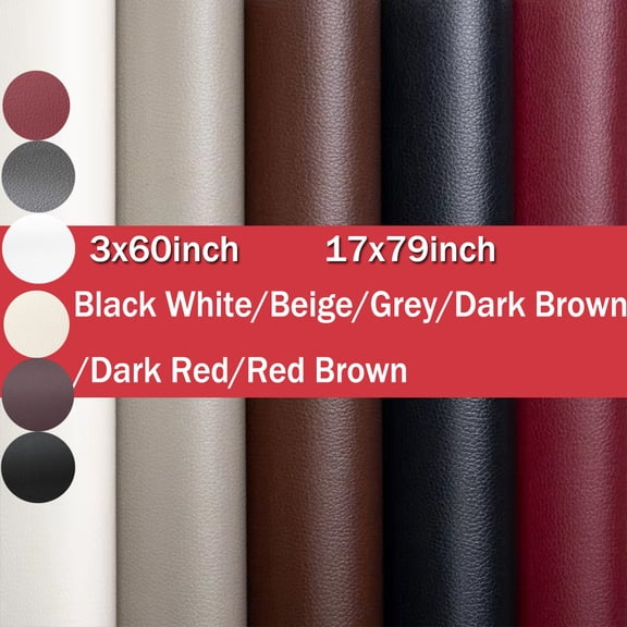 Leather Repair Patch, 17X79 Inch Repair Patch Self Adhesive Waterproof, DIY Large Leather Patches for Couches, Furniture, Kitchen Cabinets, Wall