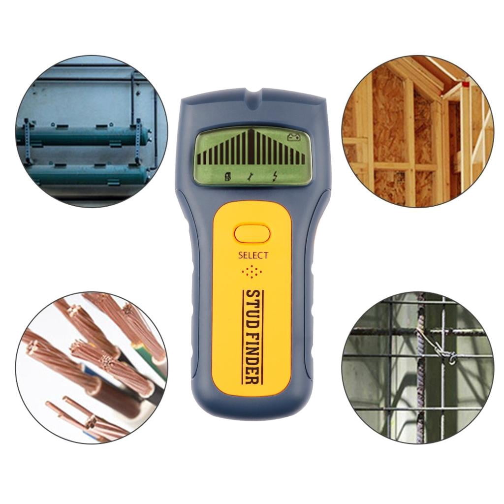 Metal Seeker Wall Scanning Portable Electronic Finder with LED IndicatorAudio Alarm for Wood Metal