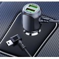 thumbnail image 5 of Cargador para coche para Garmin Nuvi, 2 puertos USB, adaptador de corriente para coche de 12 V/36 V con cable mini USB integrado para GPS Garmin Nuvi 200, 57LM, 67, C255, 2539LMT y 2597LMT., 5 of 5