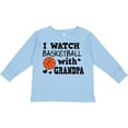thumbnail image 3 of Inktastic I Watch Basketball with Grandpa Boys Long Sleeve Toddler T-Shirt, 3 of 5