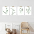 thumbnail image 3 of PixonSign Frameless Green Forest Leaf Variety Wall Art, Set of 4 Nature Wilderness Wall Decor Prints, Botanical Floral Wall Décor, Adhesive Canvas Poster, Modern Art Decorative - 11"x14", 3 of 5