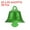 Green, variant on Uxcell Mini Jingle Bells 0.9" Metal Hanging Bells Red 50Pack