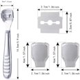 thumbnail image 3 of Cribun 12 Pieces. 1 Callus Shaver Sets Include 10 Replacement Slices 1 Callus Shavers and 1 Foot File Heads Foot Care Tools Hard Skin Remover for Hand Feet, 3 of 8