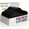 thumbnail image 2 of 20/40/60/80/100 Pack Black Velvet Hangers, Non-Slip Slim Space Saving Clothes Hangers with 360° Rotating Hook, Heavy Duty Felt Suit Hangers for Closet Organization, 2 of 13