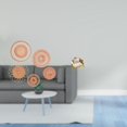 thumbnail image 2 of Arte mural tejido en ratán y modelo de sofá de madera en miniatura para sala de té, pasillo, dormitorio, porche, cafetería o decoración de casa de muñ, 2 of 8