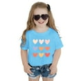 thumbnail image 2 of Girls Shirts Size 14-16 Knot Tunic Button Short Girls Sleeve TShirt Casual Tops Front Blouse Tee Kids Girls Tops,C02-Blue,100, 2 of 4
