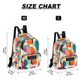 thumbnail image 2 of FORMRS Mini Backpack Purse for Women Quilted Travel Daypack Casual Shoulder Bag, Beige Abstract, 2 of 7