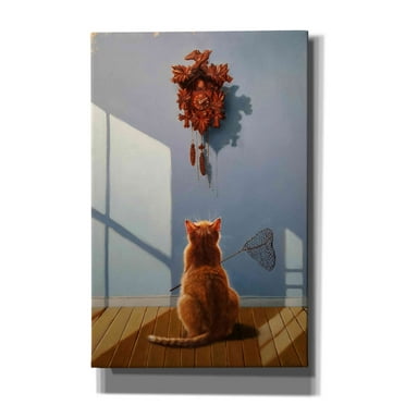 Epic Graffiti 'A Timely Lunch' by Lucia Heffernan, Canvas Wall Art, 26"x40"