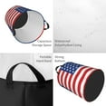 thumbnail image 5 of USA American Flag Laundry Hamper Large Storage Basket United States US Stars Kids Nursery Toy Organizer, 5 of 5