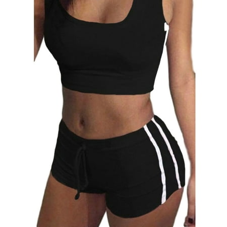 

Pudcoco Women Sport Bra Yoga Set Gym Running Sportwear Suit Fitness Workout