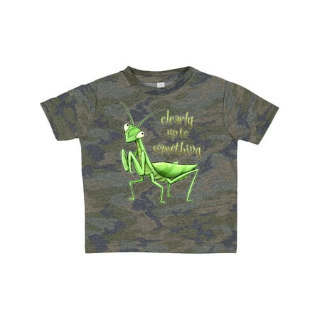 

Inktastic Praying Mantis- Clearly Up to Something Gift Toddler Boy or Toddler Girl T-Shirt