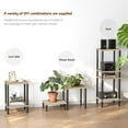 thumbnail image 6 of End Table, Set of 2, Side Table, Nightstand, 2-Tier Storage Shelf, Sofa Table for Small Space, Living Room, Bed Room, 6 of 15