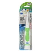 Angle View: Dr. Plotka MouthWatchers, Antimicrobial Powered Toothbrush, Soft, Green, 1 Toothbrush