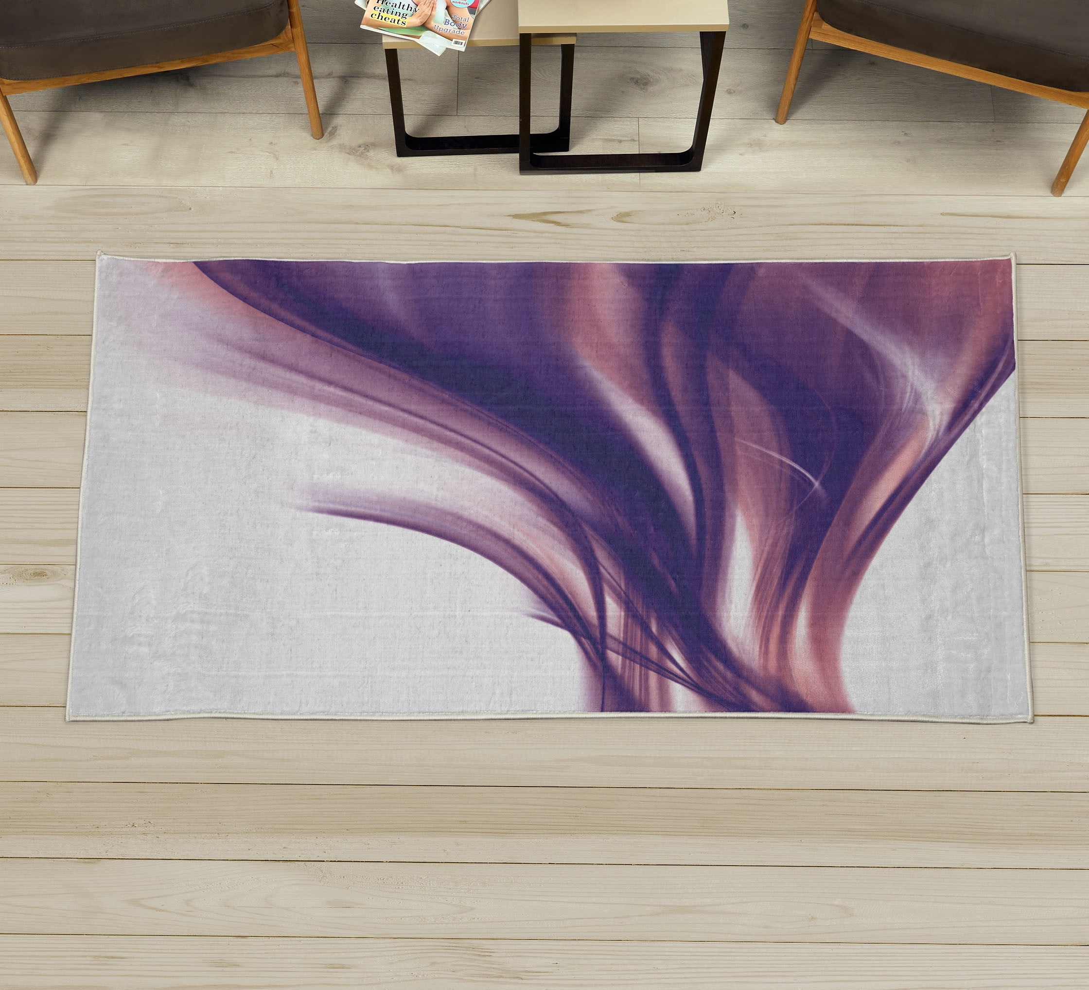 Simple Abstract Modern Rug Abstract Decorative Rug, Modern Contemporary Abstract Smooth Lines ...