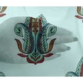 thumbnail image 4 of oneOone Viscose Chiffon Baby Blue Fabric Leaves & Paisley Block Fabric For Sewing Printed Craft Fabric By The Yard 42 Inch Wide, 4 of 4