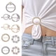 thumbnail image 4 of Clip de bufanda de camiseta con hebilla de diamantes de imitación de perlas | Botón redondo de aleación de moda | 1.2" de diámetro, ligero 0.3oz | Soporte de bufanda de seda seguro | Accesorio, 4 of 7