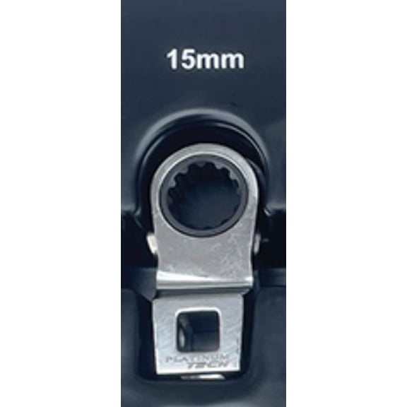 Platinum Tech PLT-99738 15 mm Ratcheting Crowfoot Wrench