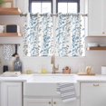 thumbnail image 2 of Blue Grey Botanical Kitchen Curtains Window Panels, Spring Floral Summer Farmhouse Insulated Window Treatment Curtain, Grommet Curtains for Bedroom/Living Room/Bathroom, 2 Piece 52"Wx45"L, 2 of 8